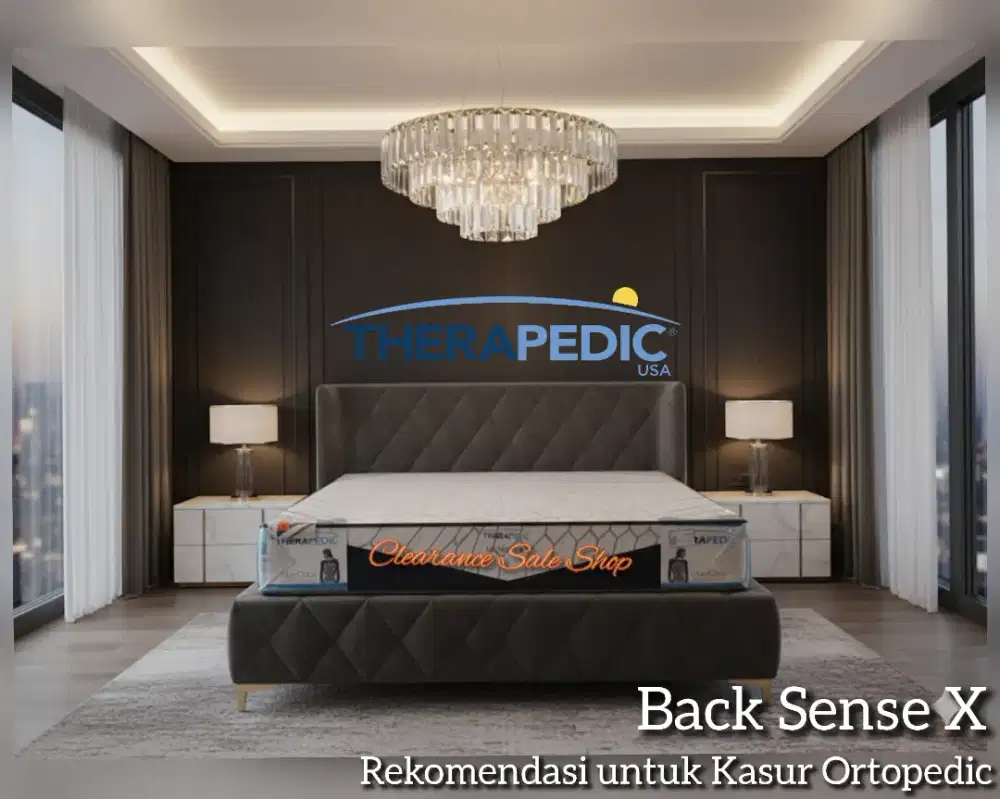 Kasur Therapedic Back Sense X Size 180 New Ex Display