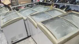 Freezer box sleding kaca ready