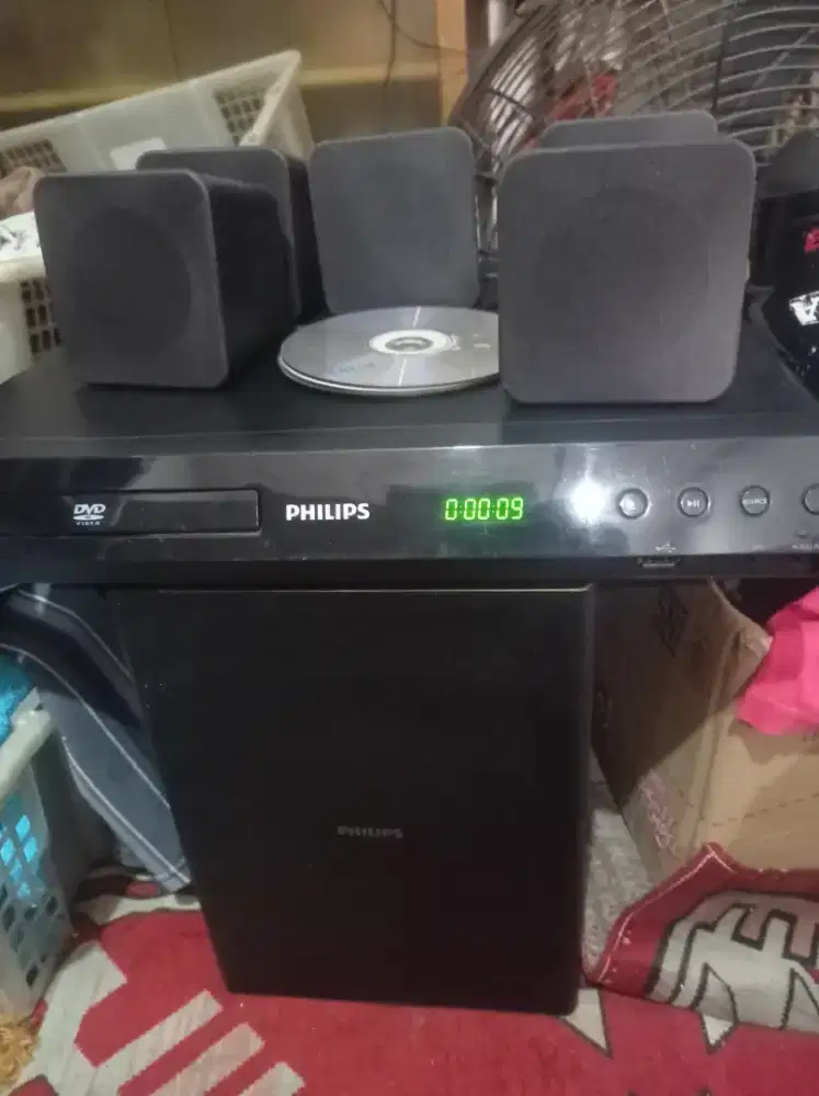 DVD player + speaker bekas home theater