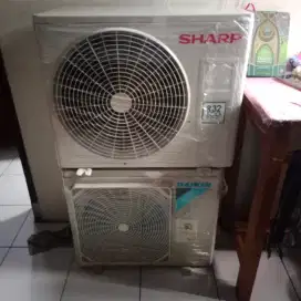 Dijual ac 1/2 pk sharp eco r32 dan daikin, sama pasang