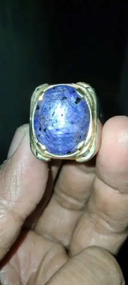 Safir star Birma est
Dim 19*15*8 est
Ring perak handmade size 7/8 est