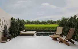 CONTEMPORARY VILLAS WITH RICE TERRACE AND JUNGLE PANORAMA IN UBUD