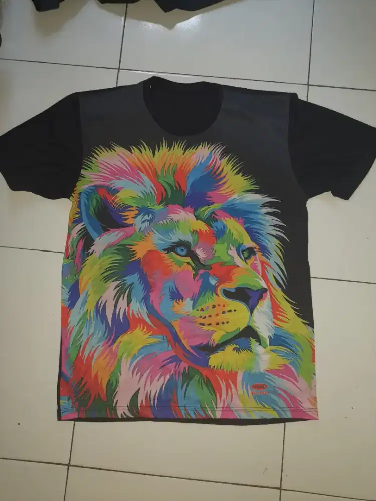 Baju singa rainbow