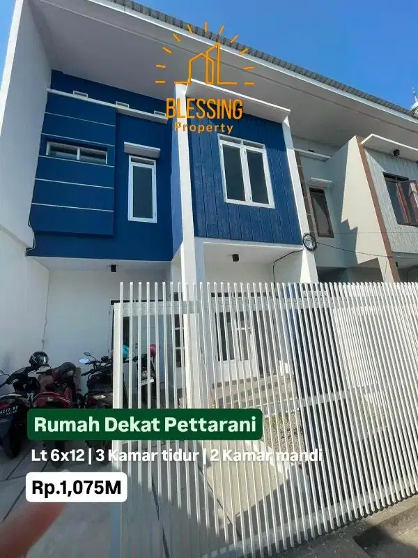 dijual rumah baru dekat pettarani