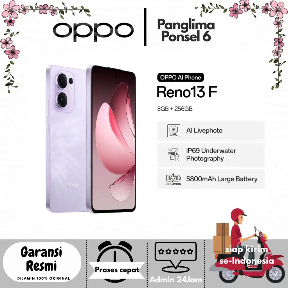Cuci gudang Oppo Reno 13F 8/256Gb
