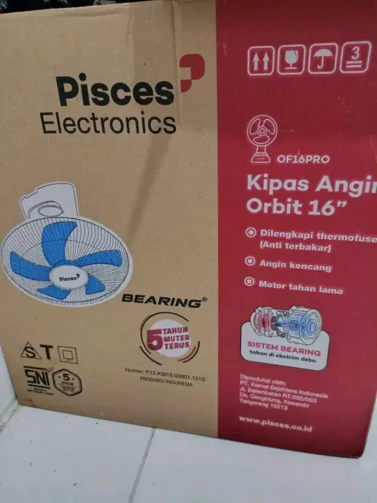 Di jual kipas angin baru merek Pisces electronics orbit fan