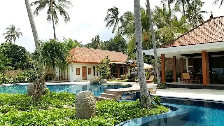 Jual Villa Beach Front Candidasa Karangasem