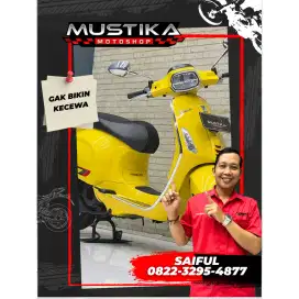 Perfect Condition!!Vespa Sprint S 150cc ABS 2021 Yellow Mulus-Mustika