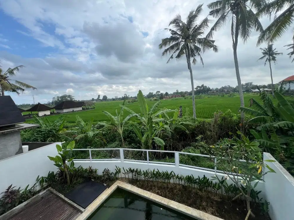 Villa Baru Tengkulak Ubud Bali View Sawah