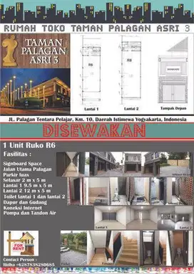 Disewakan Ruko 2 Lantai  Siap Pakai di Palagan, Free IPL Satu Tahun!