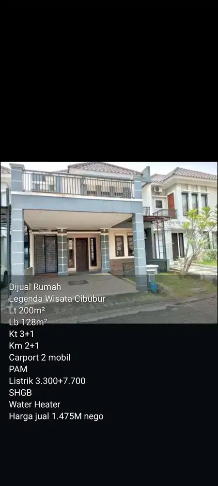 Rumah termurah dilegeda wisata grecep BU harga dibawah pasaran
