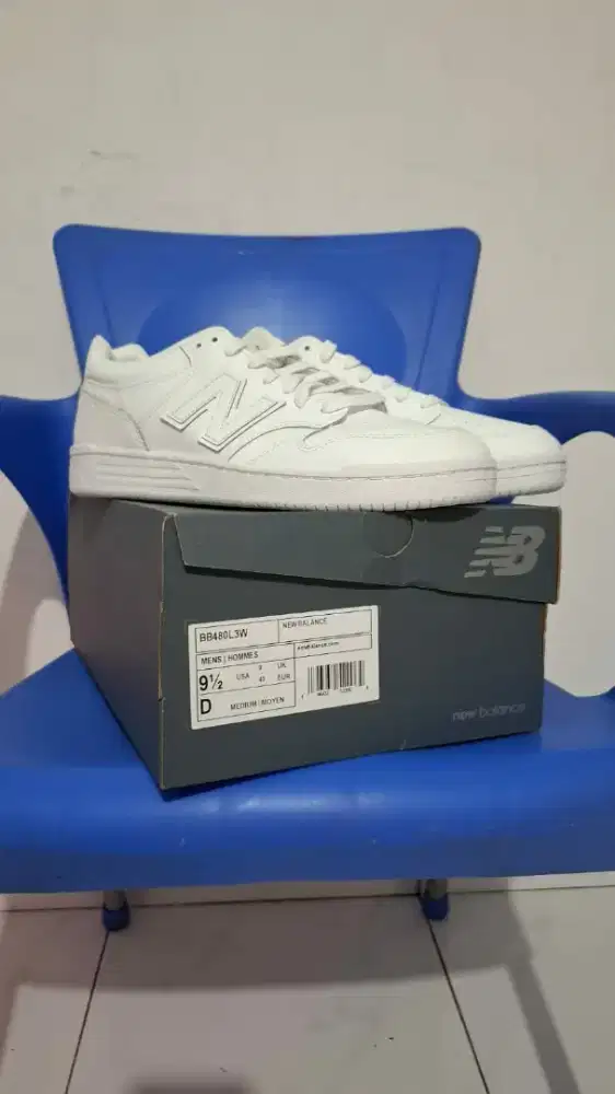 Sepatu New Balance Pria Sneakers White Size 43 Ori100% kondisi baru