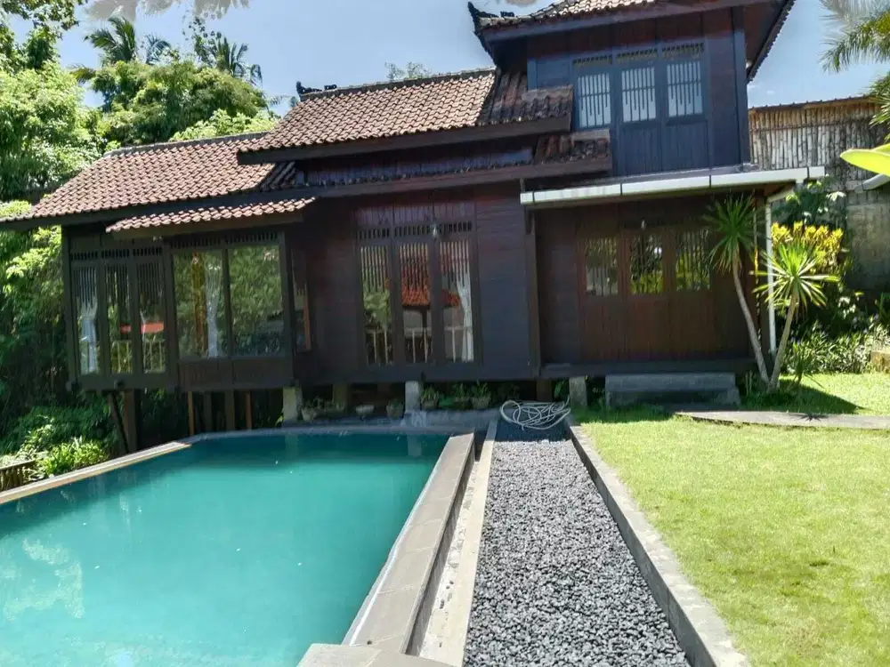 FOR SALE VILLA VIEW RIVER & JUNGLE  DI JANTUNG UBUD 2 FLOORS