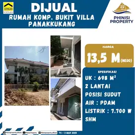 DIJUAL RUMAH DI KOMPLEKS BUKIT VILLA PANAKUKKANG