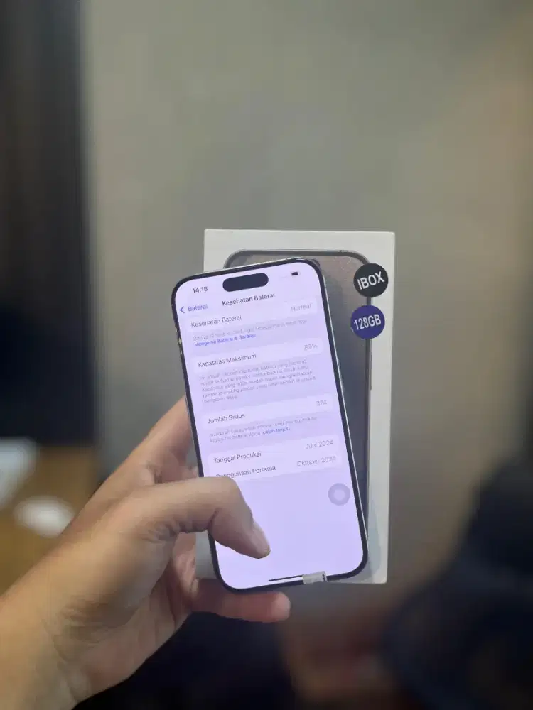 IPHONE 15 PRO 128GB EX IBOX SECOND MULUS BISA DI CICIL