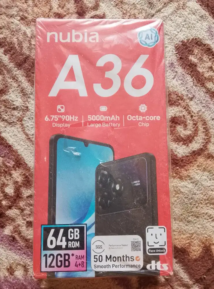 Di jual HP Nubia A36 Ram 4+8