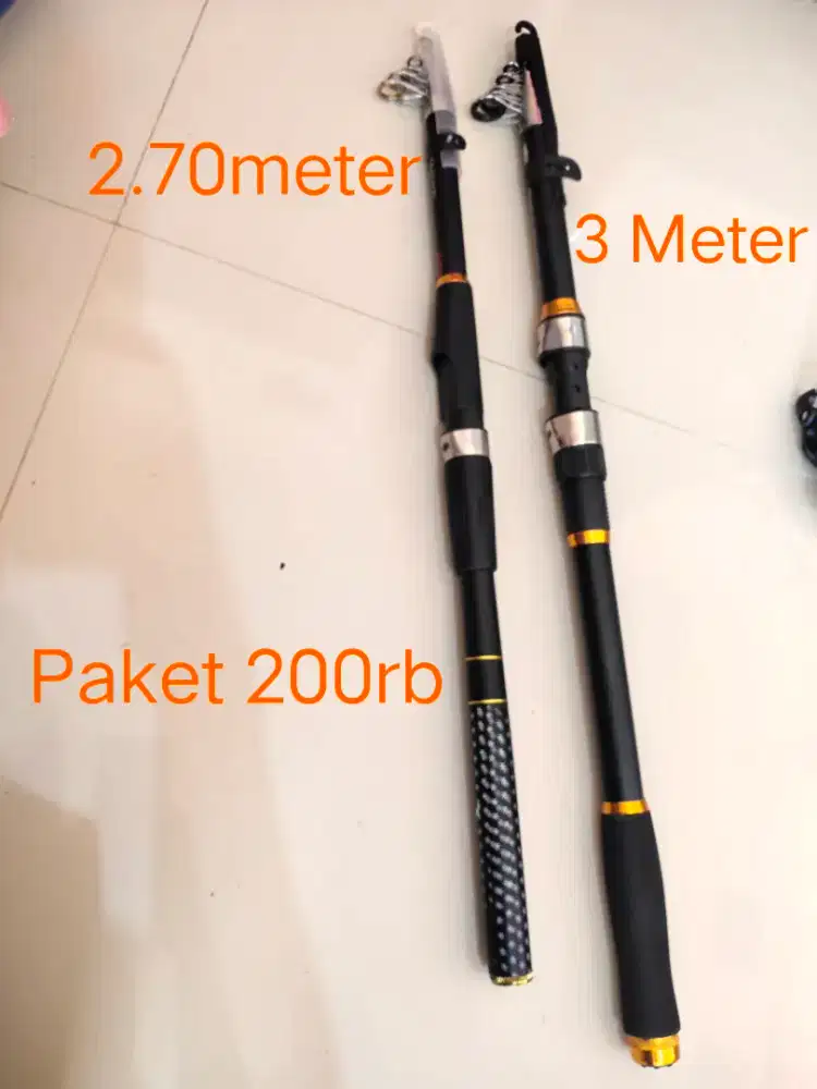 Joran Pancing 2.70mtr Reelseat Fuji ring Cincin tebal joran 3 meter