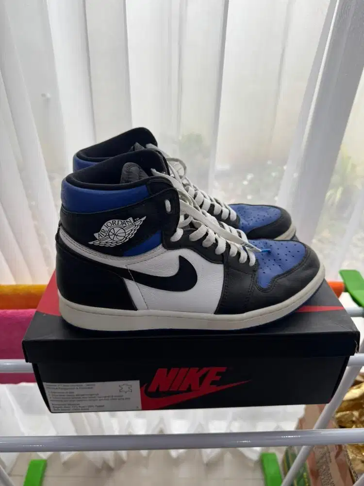 Dijual Air Jordan 1 Royal Black Toe size 42,5 US 9