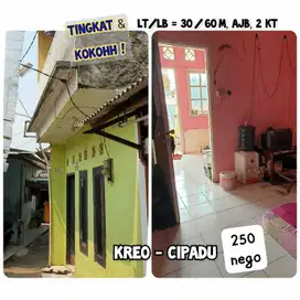 Rumah Tingkat 2 Kamar di CIPADU Larangan