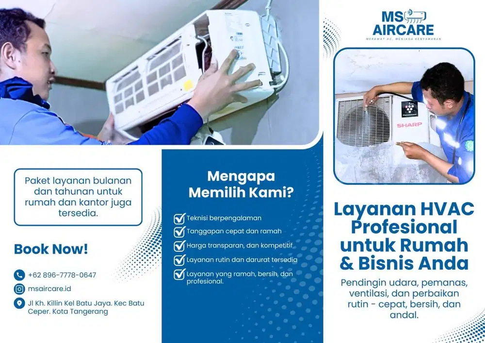 Jasa cuci & service AC
