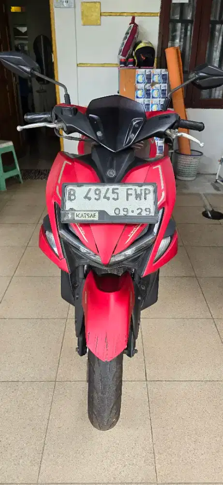 Aerox 2019, Keyless ABS Merah Maroon