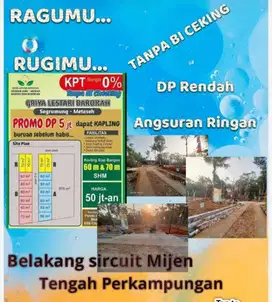 Tanah kavling murah  DP 6 jutaan