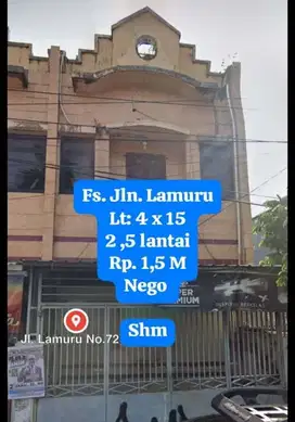 DIJUAL RUMAH JL. LAMURU 2.5 LANTAI