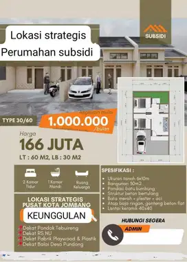 Jual perum di Pundong Diwek angsuran mulai  1 juta an