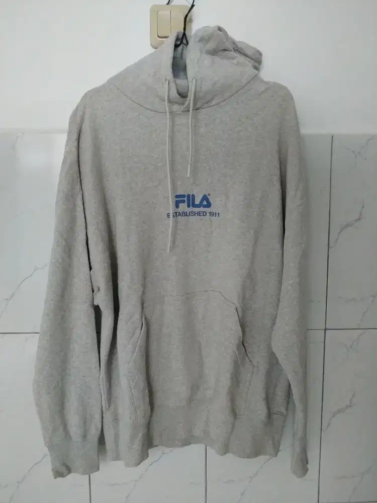 Hoodie Fila abu-abu