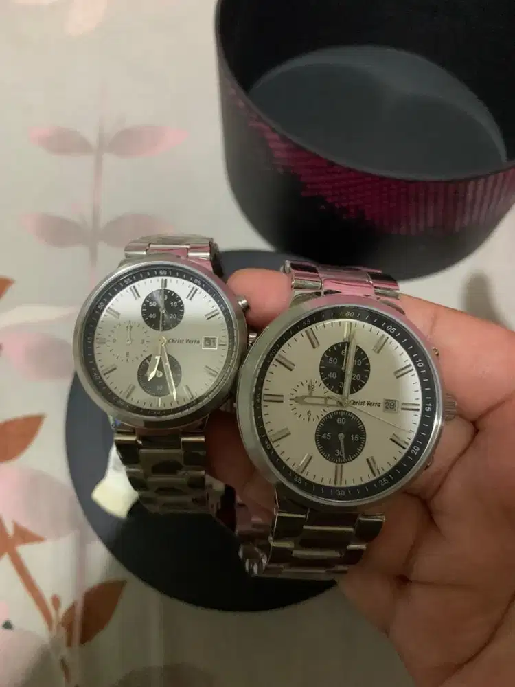 Jam Tangan Couple set Christ Verra