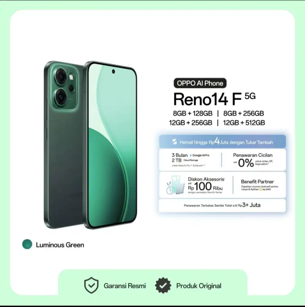 OPPO RENO 14 F 5G 12/256