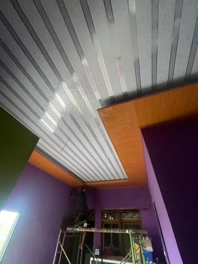 Plafon PVC terpasang murah