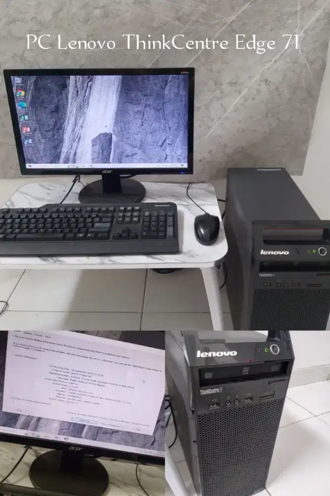 ‎PC Desktop Lenovo ThinkCentre Edge Lengkap