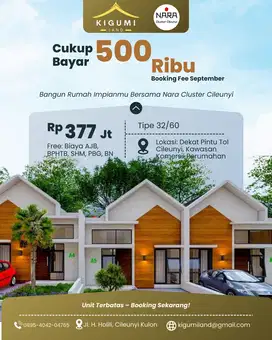 Dijual Rumah Syari'ah 1 Lantai Lokasi Strategis Bandung Timur