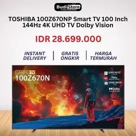 TOSHIBA 100Z670NP Smart 100 Inch 144Hz 4K UHD Dolby Vision