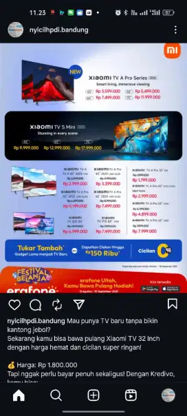 Promo tv xiaomi