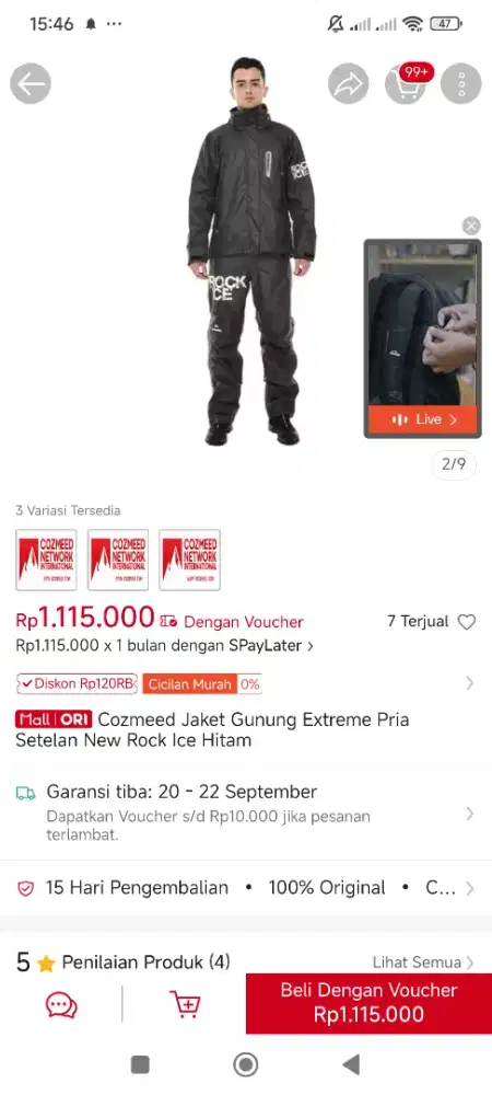 Jaket rock ice.
