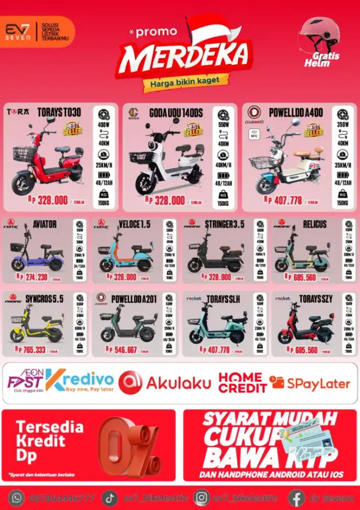 All item sepeda listrik