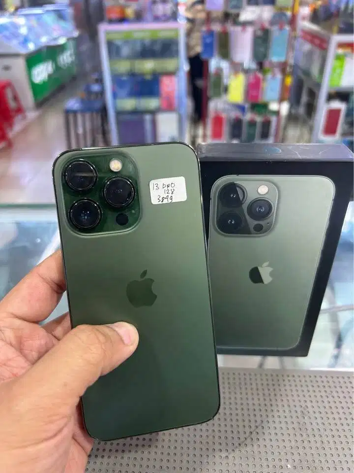 Iphone 13 PRO 256 Ex IBOX (Alphine Green) Fullset Mulus Joss