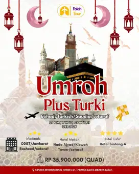 Trevel umroh plus turki