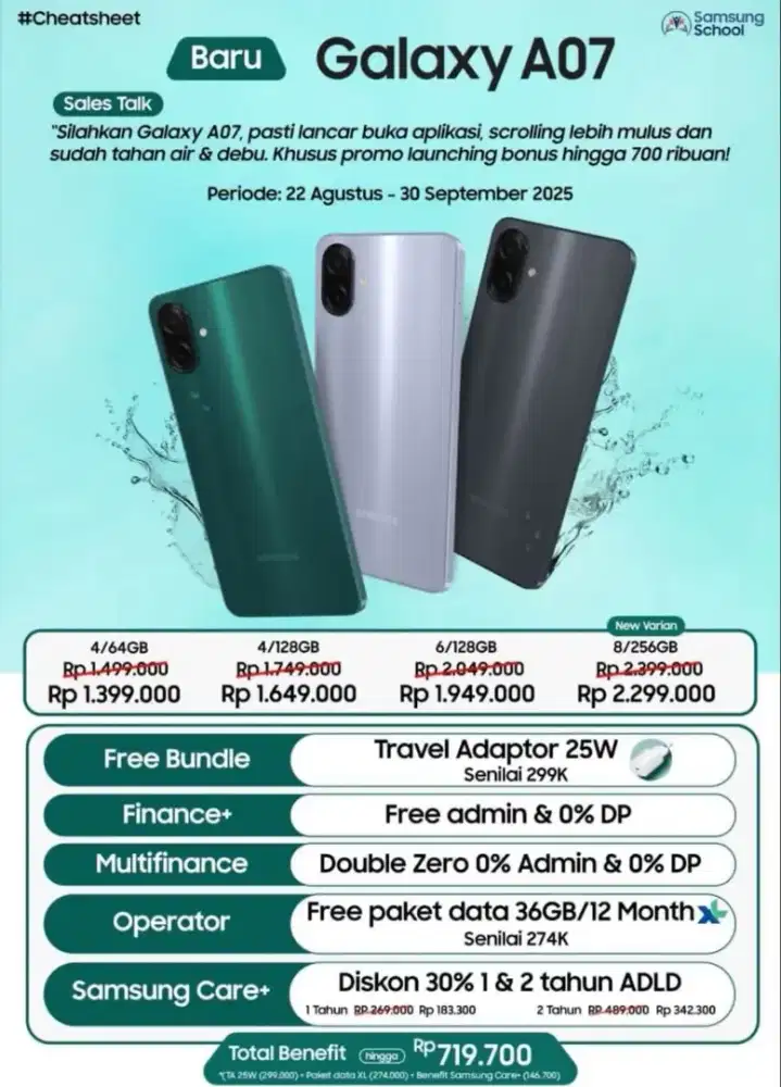 New galaxy Samsung a07
