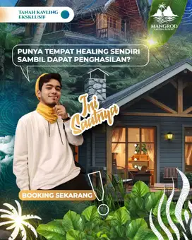 Kavling Resort Ekslusif dengan pemandangan Laguna Alami
