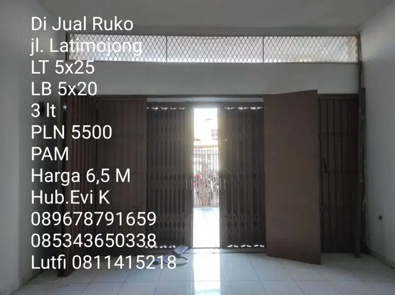 Dijual Ruko 3 lantai di tengah kota Makassar