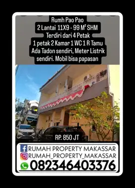 Rmh Pao Pao  4 Petak 2 Lti  11X9 - 99 M² SHM