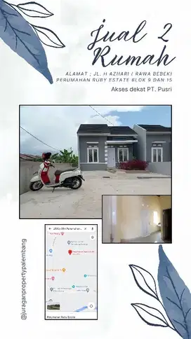 jual rumah dekat pusri