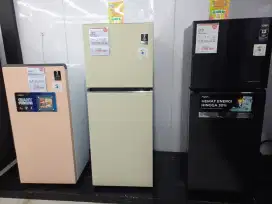 Bisa cicil kulkas AQUA 2 pintu AQR - D265CBP tanpa kartu kredit