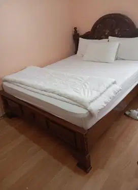 Trmpat tidur kayu jati ukir uk 200 x 180
