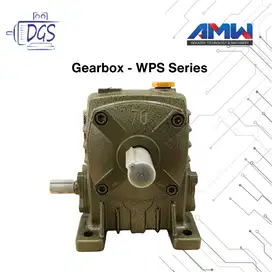 AMW Gearbox Type WPS 120 Rasio 10-60 Lengkap Wormgear Speed Reducer