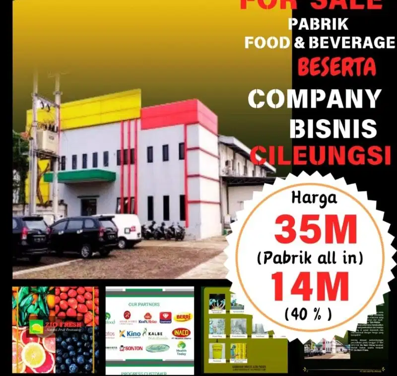 perusahaab food n baverage di jual all in tinggal lanjutin
