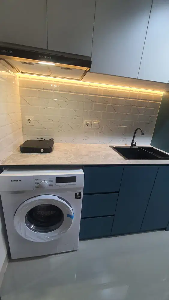 Furnish Baru Sewa Studio Amarta Patraland dg Mesin Cuci